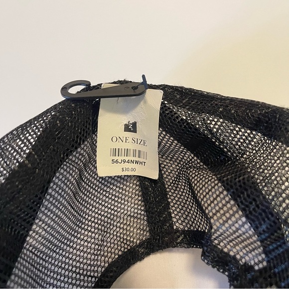 Topman Trucker Hat Mens One Size NWT Americana Adjustable Snap Close Embroidered - Picture 3 of 9